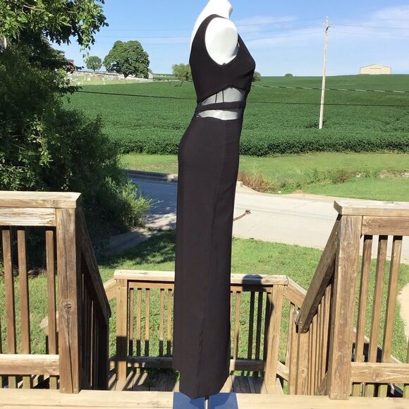 Likely Nolita One Shoulder Long Evening Gown Black Maxi Gown New With Tag Size 8 - Picture 6 of 14